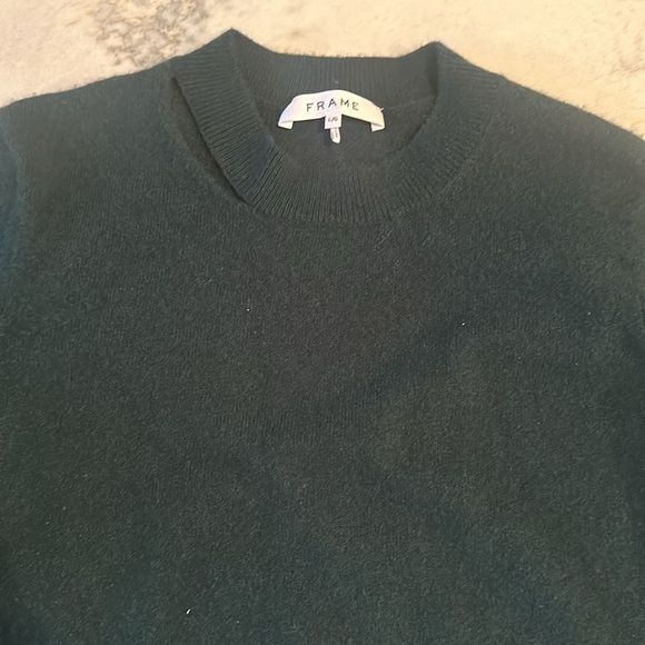 Frame dark green sweater sz Large - Picture 2 of 3